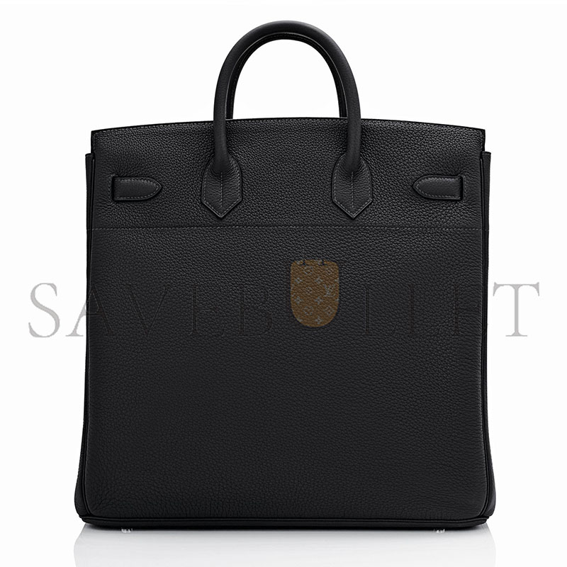 HERMÈS MASTER HAC BIRKIN 40 BLACK TOGO PALLADIUM BAG (40*38*24cm) 